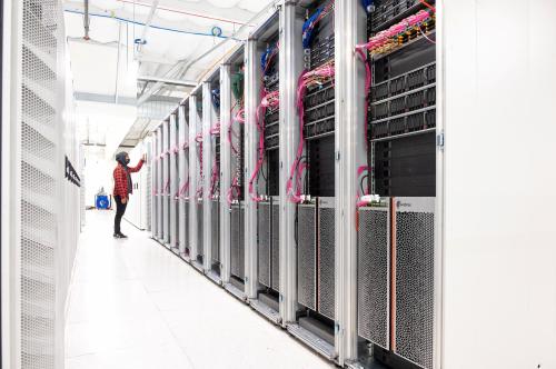 Startup Cerebras System's AI supercomputer Andromeda is seen at a data center in Santa Clara, California, U.S. October 2022. Rebecca Lewington/Cerebras Systems/Handout via REUTERS.